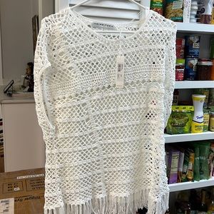 Trina Turk Nicola Pullover. White. Brand new with tags. Never worn.